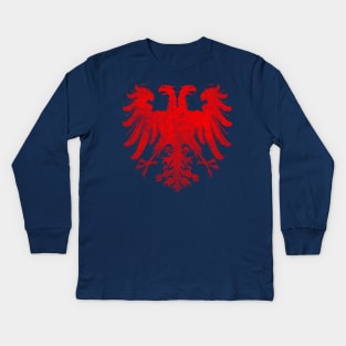 Holy Roman Empire Eagle Red Kids Long Sleeve T-Shirt